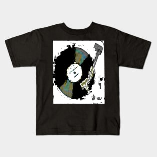 record album player on canvas Kids T-Shirt